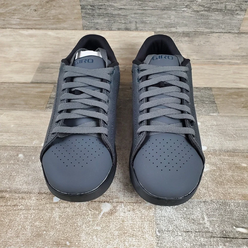 Giro Deed Mens Cycling Shoes Sz 13 Gray Comfort Leather Lace Up Low Top Sneakers